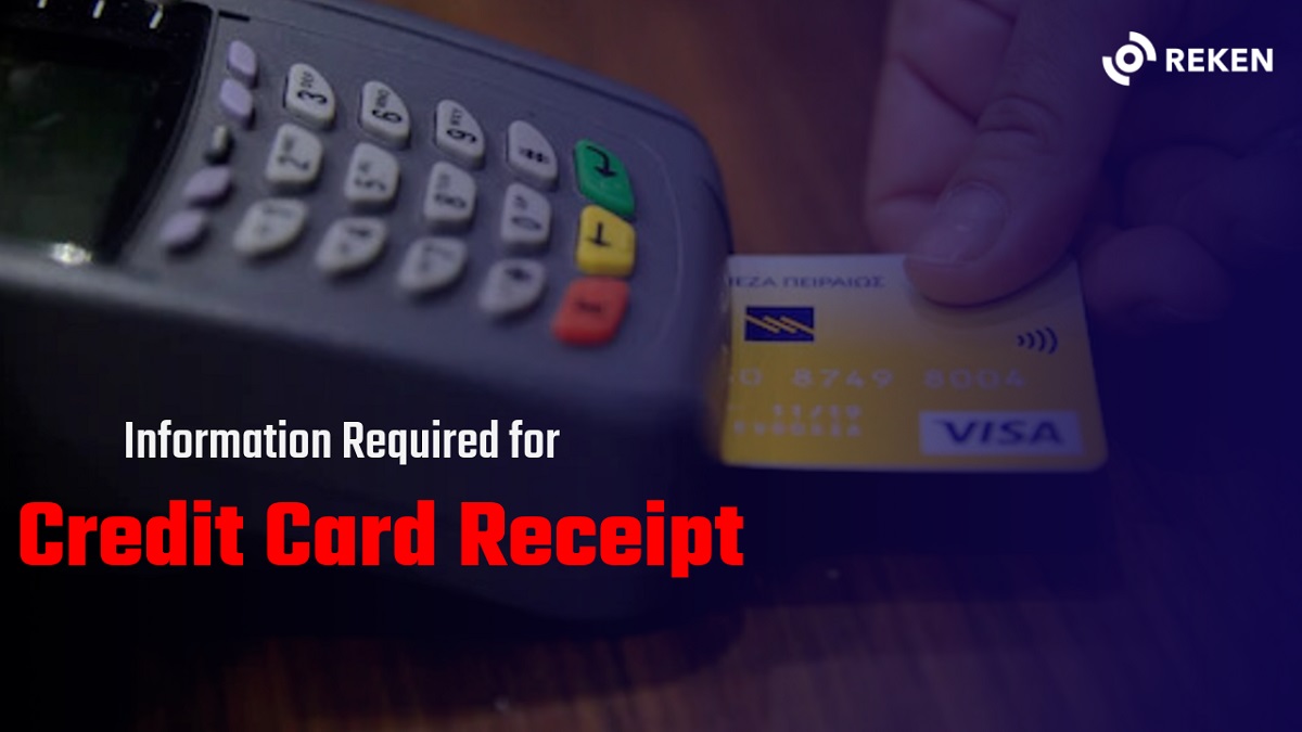 Information Required for Credit Card Receipt Reken.io Smart Receipt